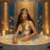 Cleopatra bagno di latte e rituale corpo a Roma