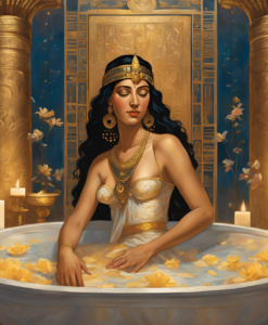Cleopatra bagno di latte e rituale corpo a Roma