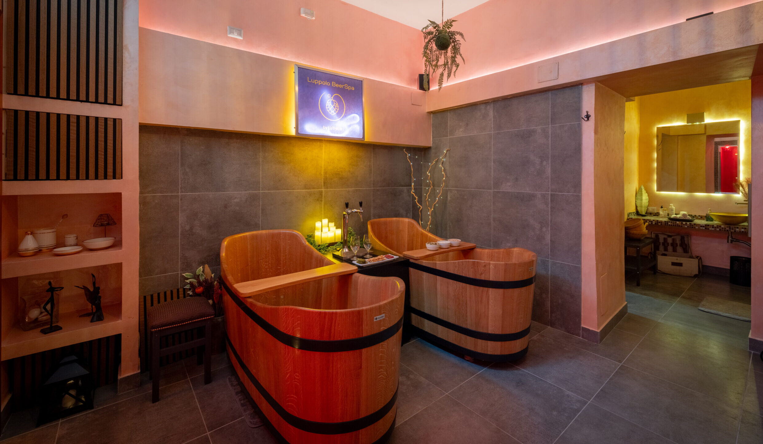 BeerSpa privata Roma vasche in Bagno di birra a Roma nella BeerSpa privata Lùthien